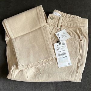 Zara beige jeans